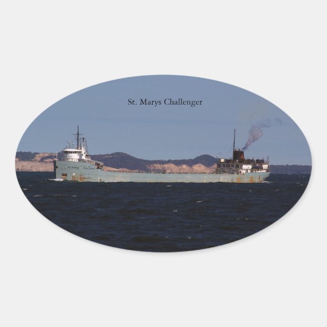 Adesivo Oval Rua. Marys Challenger (Frente)