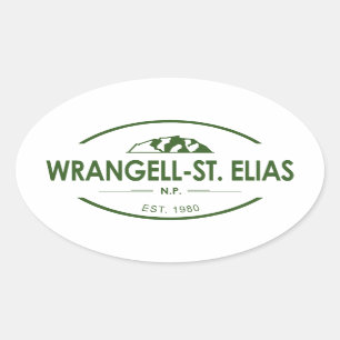 Adesivo Oval Rua Wrangell. Parque Nacional Elias