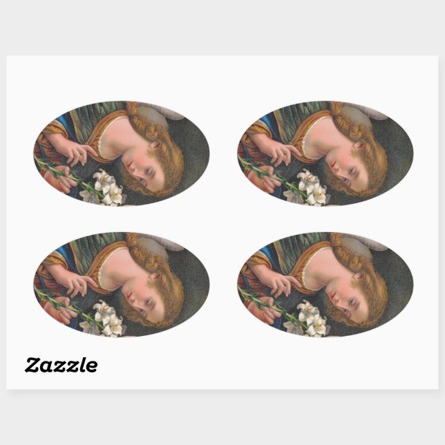 Adesivo Oval Ruas: Gabriel, Arcanjo (M 035) (Folha)