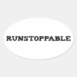Adesivo Oval Runstopable