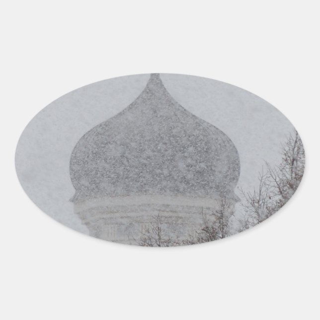 Adesivo Oval Russo Blizzard (Frente)