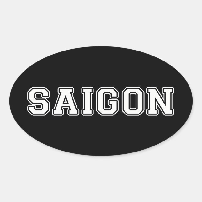 Adesivo Oval Saigon (Frente)