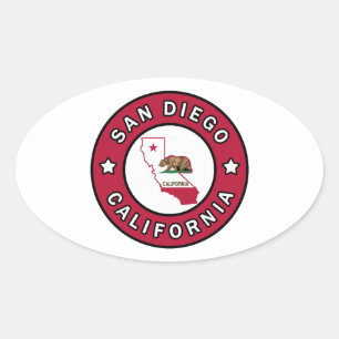 Adesivo Oval San Diego Califórnia
