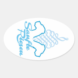 Adesivo Oval Sanfte Riesen Gentle Giants