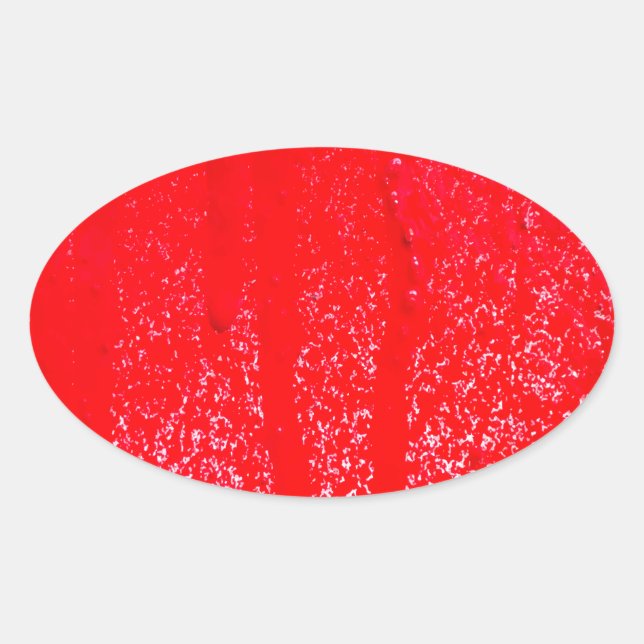 Adesivo Oval sangue derramado (Frente)