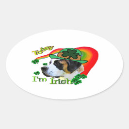 Adesivo Oval Santo Bernard St Patricks