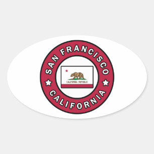 Adesivo Oval São Francisco Califórnia