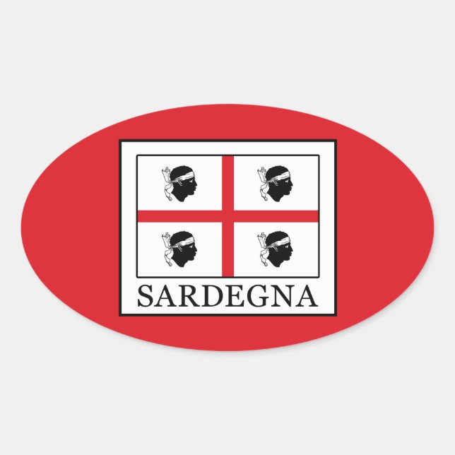Adesivo Oval Sardegna (Frente)