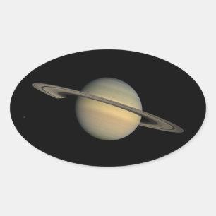 Adesivo Oval Saturn Sticker