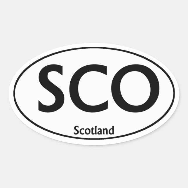 Adesivo Oval SCO Scotland Oval Sticker (Frente)