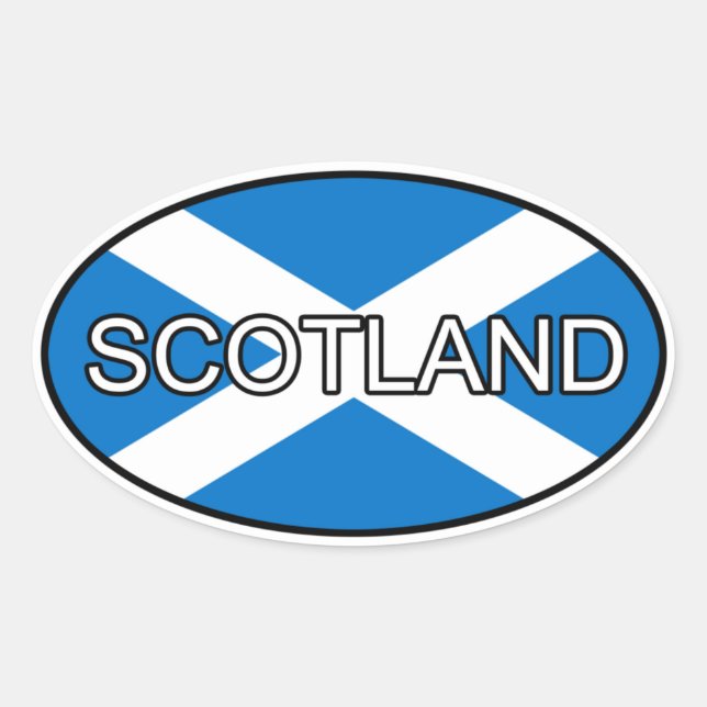 Adesivo Oval Scotland Euro Sticker (Frente)