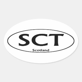 Adesivo Oval SCT Scotland Oval Bumper Sticker