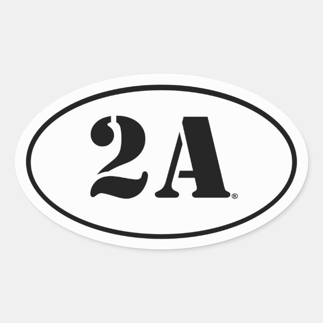 Adesivo Oval Segunda Emenda Sticker (Frente)