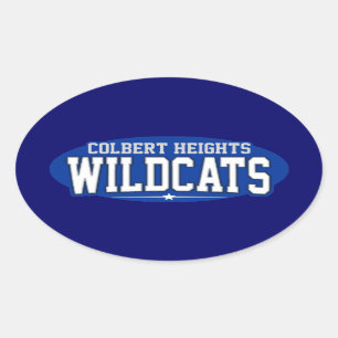 Adesivo Oval Segundo grau das alturas de Colbert; Wildcats