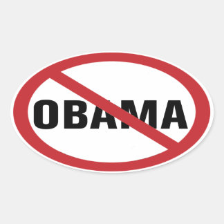 Adesivo Oval Sem Obama Sticker