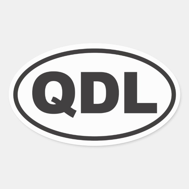 Adesivo Oval Senhora subtil do cão (Frente)