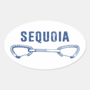 Adesivo Oval Sequoia National Park Escalada Quickdraw