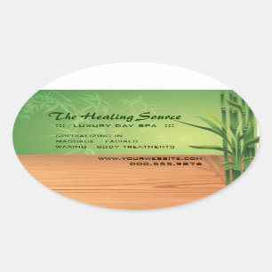 Adesivo Oval Serene Massage e Spa