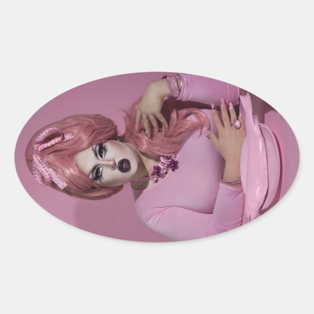 Adesivo Oval Servir Stickers de Peixe - 4 (Frente)