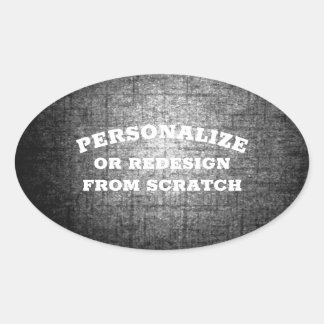 Adesivo Oval Seu texto ou Design aqui - Criar um personalizado