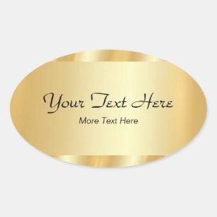 Adesivo Oval Seu Texto Personalizado Modelo de Letra Elegante D