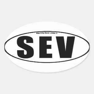 Adesivo Oval Sevilha - vizinhança (qty 4)