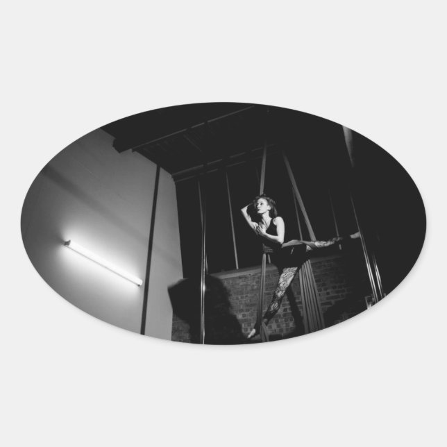Adesivo Oval Silk Sticker (Frente)