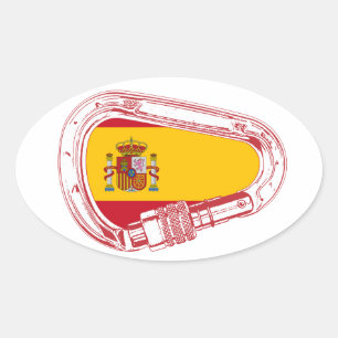 Adesivo Oval Sinalizador do gabinete de Espanha
