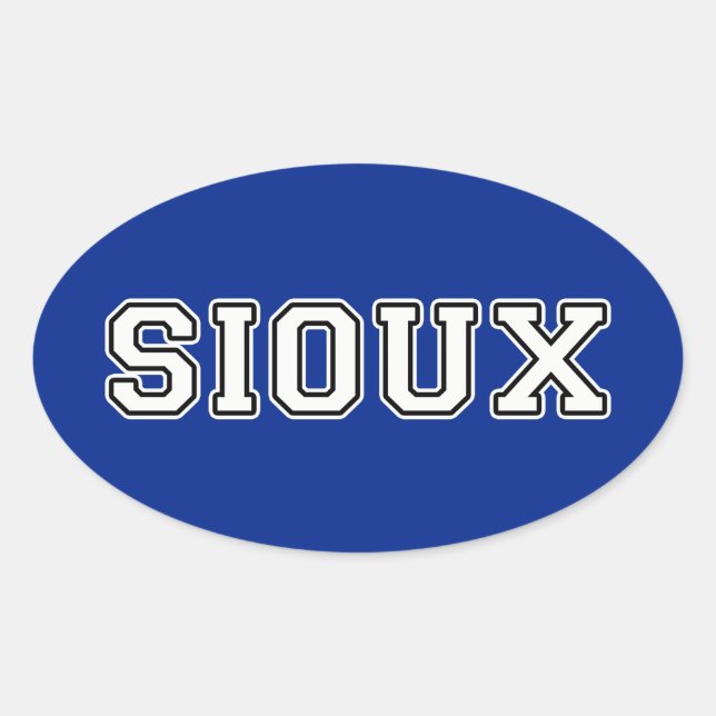 Adesivo Oval Sioux (Frente)