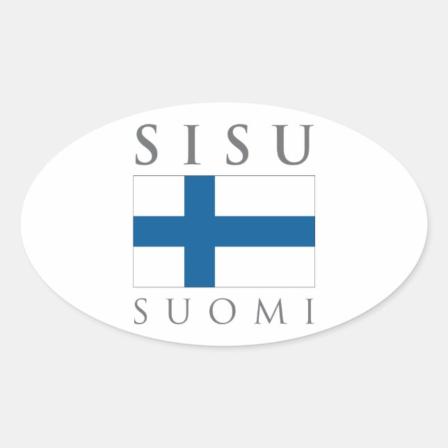 Adesivo Oval Sisu Suomi (Frente)