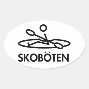 Adesivo Oval Skoboten Sticker