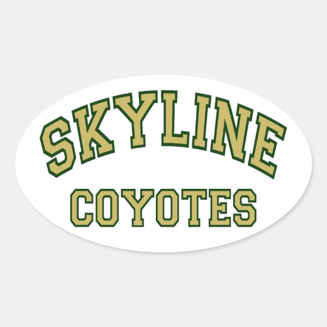 Adesivo Oval Skyline Coyotes (Frente)