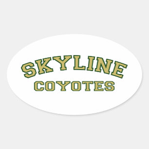 Adesivo Oval Skyline Coyotes