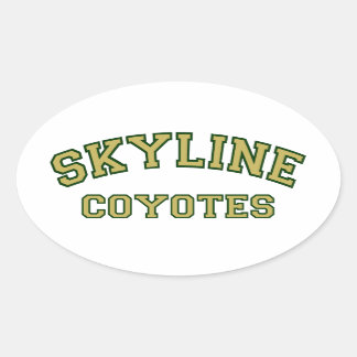 Adesivo Oval Skyline Coyotes