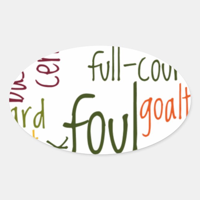 Adesivo Oval Slam Dunk Dreams: Basquete - Jogo dos Campeões (Frente)