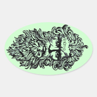 Adesivo Oval Socratease Sticker