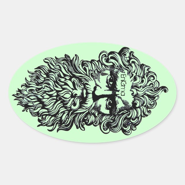 Adesivo Oval Socratease Sticker (Frente)