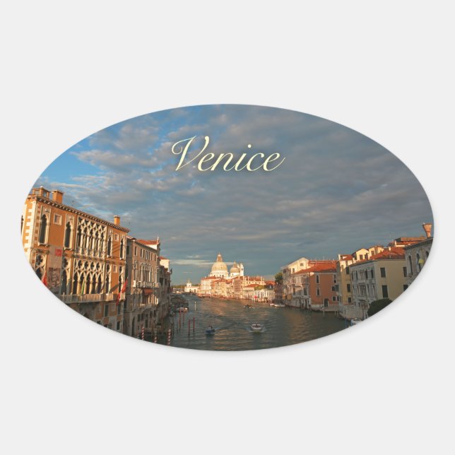 Adesivo Oval Sol em Veneza Itália (Frente)