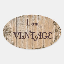 Adesivo Oval Sou Vintage