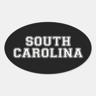 Adesivo Oval South Carolina