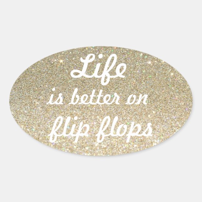 Adesivo Oval sparkle koffer sticker (Frente)