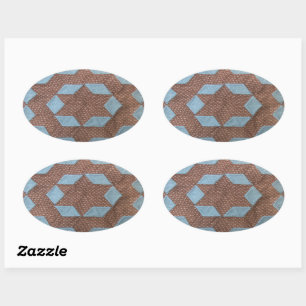 Adesivo Oval Sticker - Castelo de Padrões Inclusos