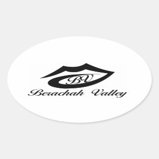 Adesivo Oval Sticker de Banda do Vale do Berachah