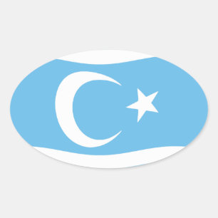 Adesivo Oval Sticker Iraquiano Turkmen