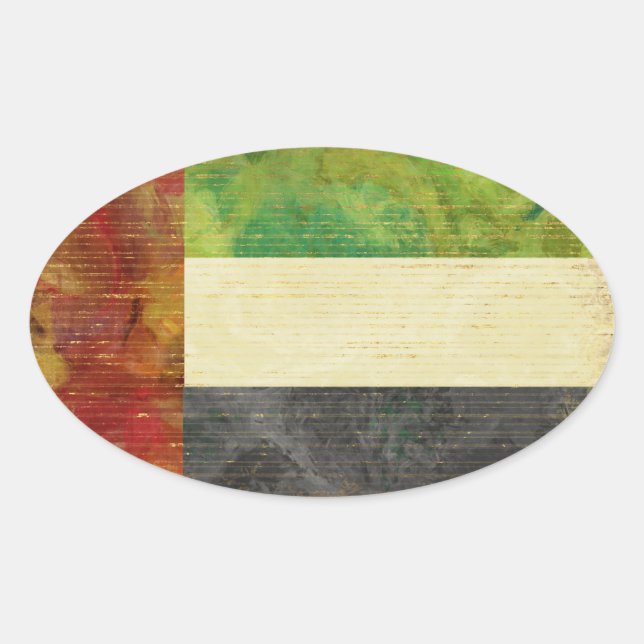 Adesivo Oval Stickers do Dubai (Frente)