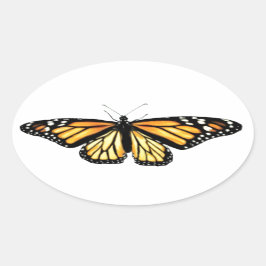 Adesivo Oval Stickers Female Monarca