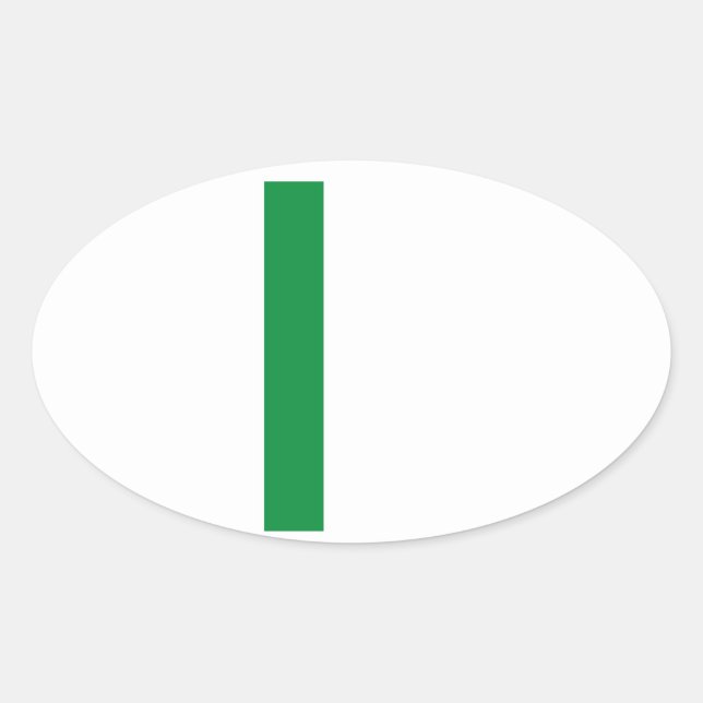 Adesivo Oval Stickers Flag of Italy il Tricolore (Frente)