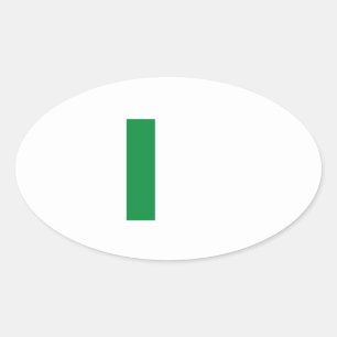 Adesivo Oval Stickers Flag of Italy il Tricolore