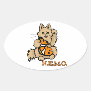 Adesivo Oval Stickler do carro de NEMO