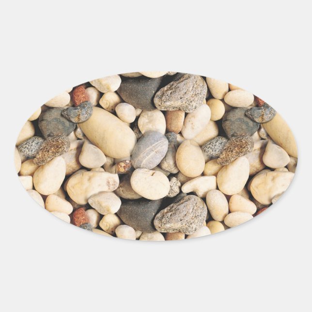 Adesivo Oval Stones Custom Vazio Trendy Nature Modelo (Frente)